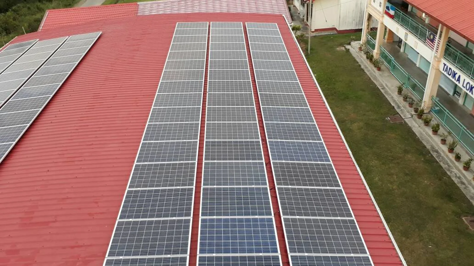 Solar panel installation at a church in Kota Belud, Sabah
