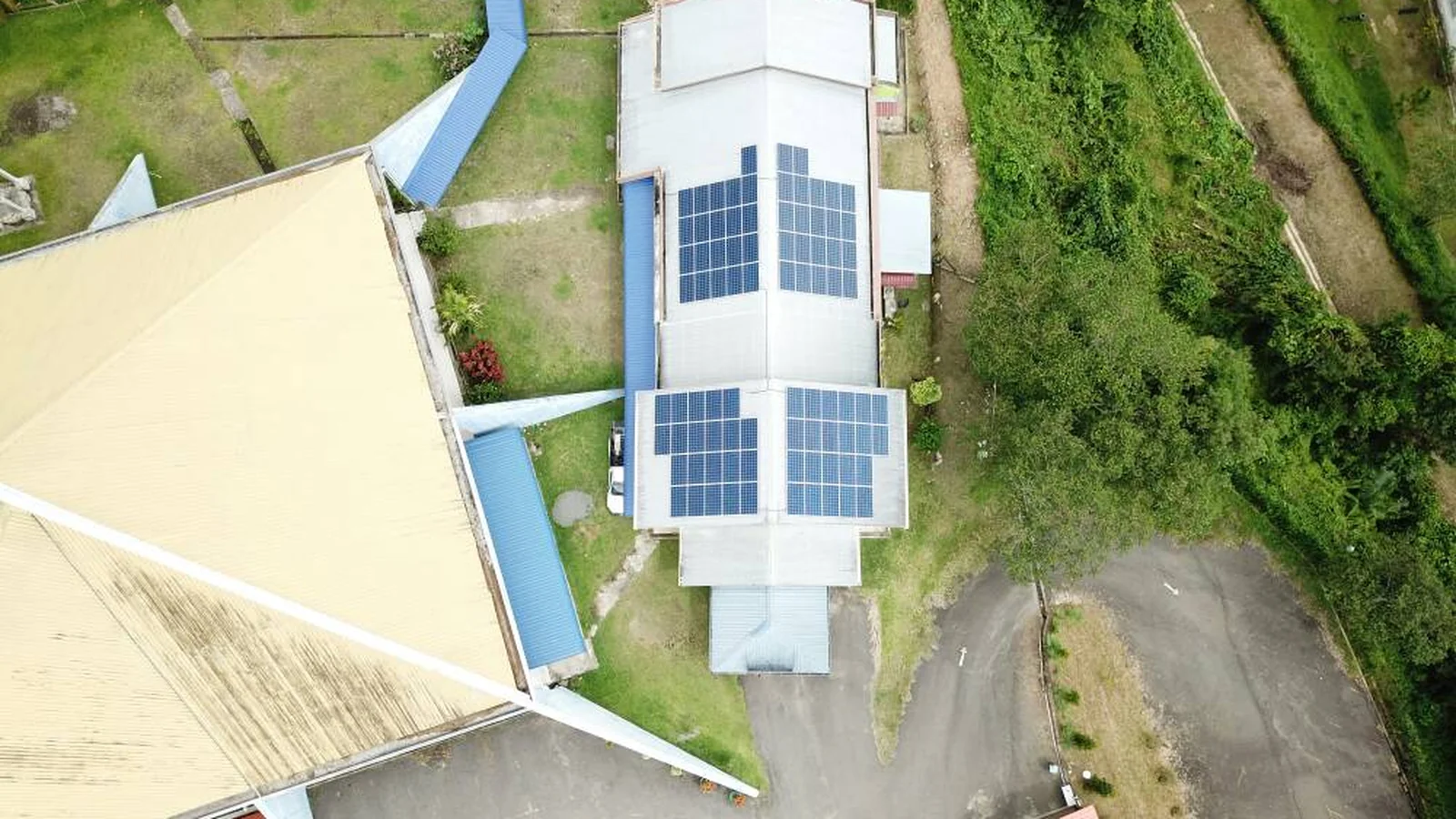 Solar panel installation at a church in Papar, Sabah