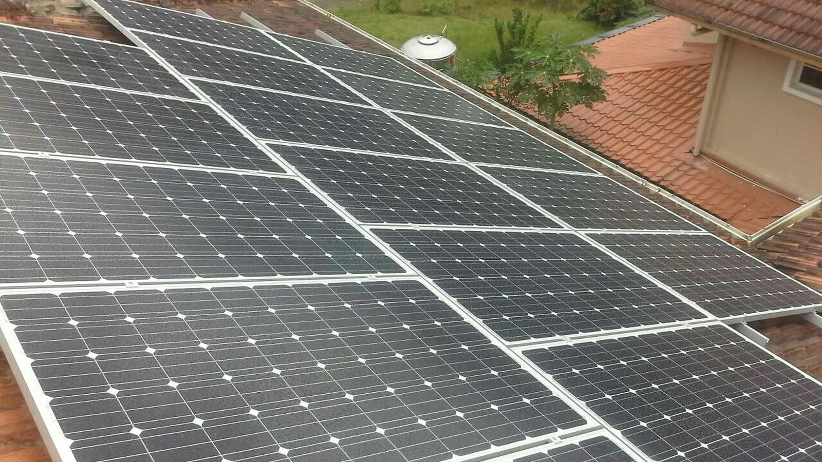 Residential rooftop solar installation at a home in Kiansom Inanam, Sabah