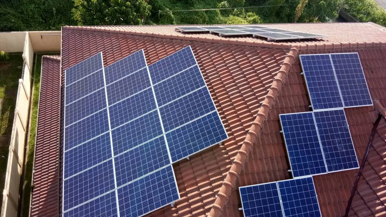 Residential rooftop solar installation at a home in Lido, Sabah