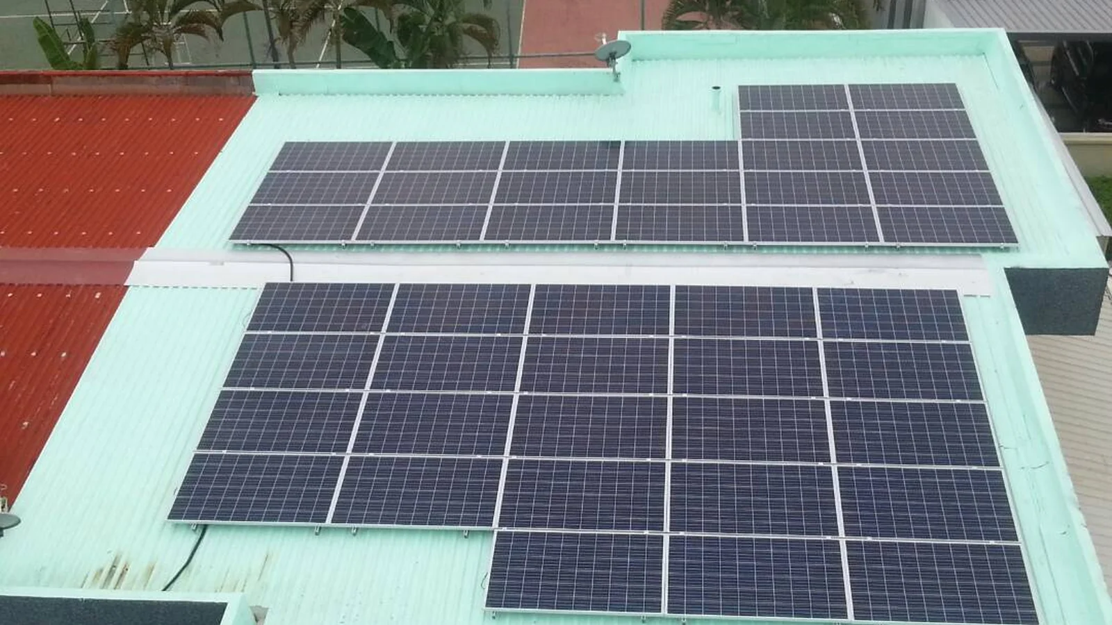 Residential rooftop solar installation at a home in Tawau, Sabah
